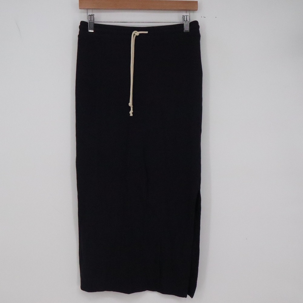 Universal Thread Skirt Womens XS Maxi Navy Blue Drawstring Side Slit Excellent